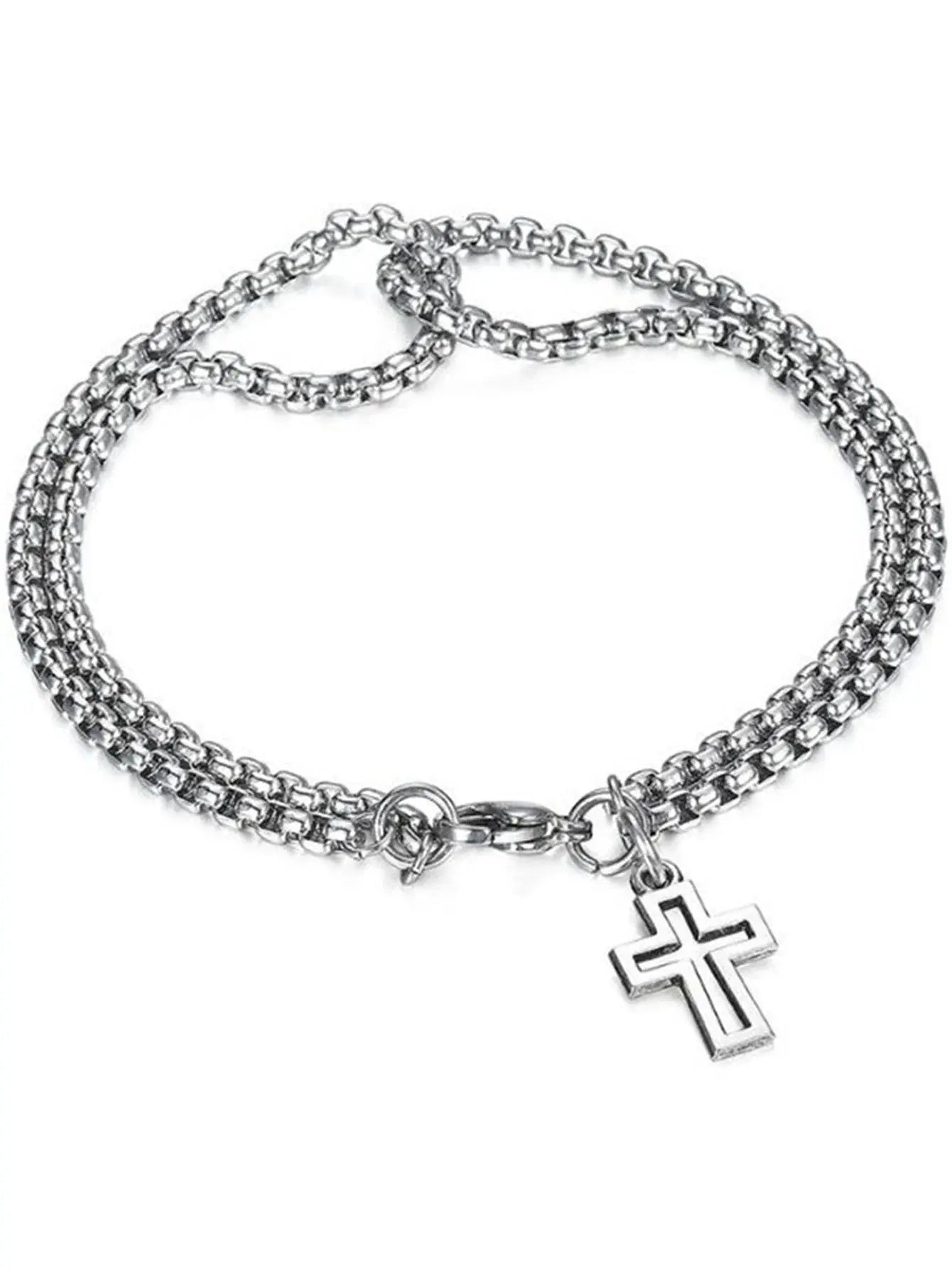 Stainless Stell Cross Bracelet - Solora