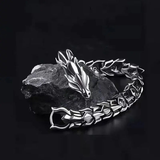 Stainless Steel Dragon Bracelet - Solora